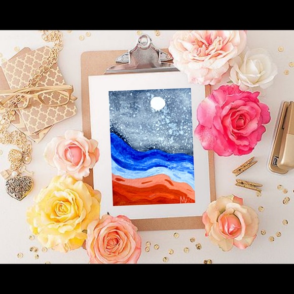 ACEO Original Ocean Painting Watercolor Seascape - Picture 5 of 11